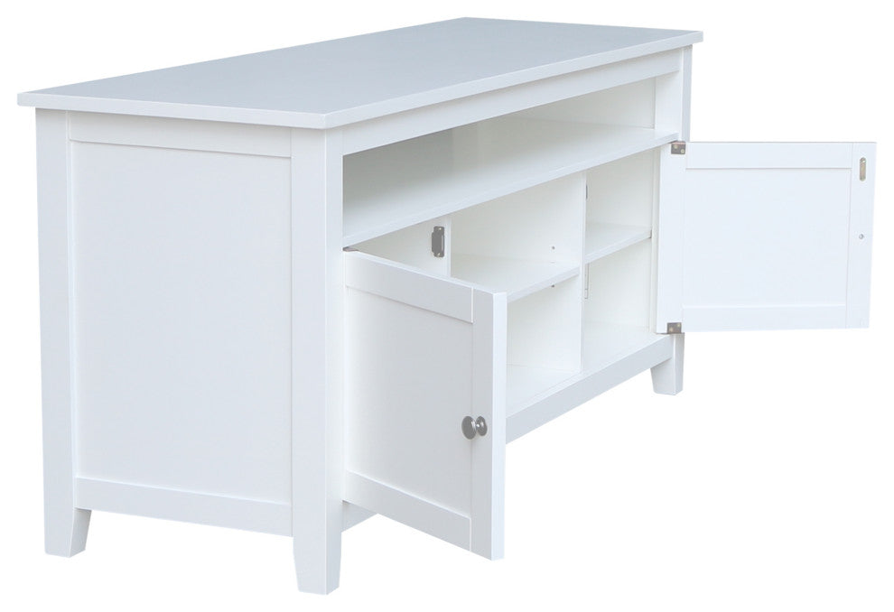 Entertainment / TV Stand with 2 Doors, White