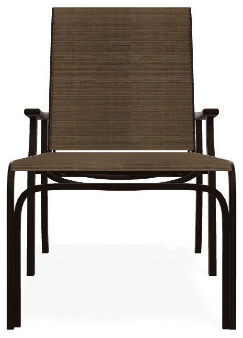 St. Catherine Sling 4-Position Outdoor Chaise Lounge, Bark/Kona