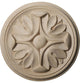 5"W x 5"H x 3/4"P Raymond Rosette, Cherry