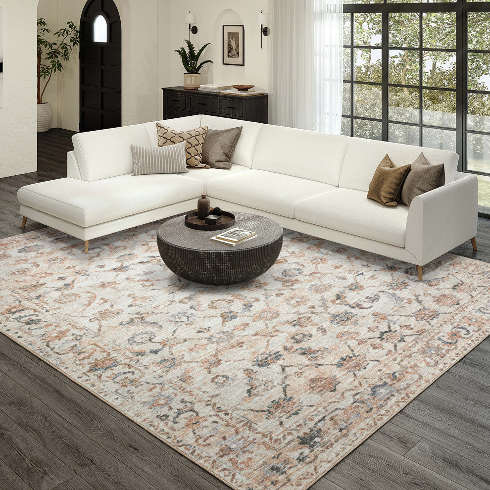 Jericho JC4 Linen 8' x 10' Rug