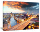 "Berlin At Dawn With Dramatic Sky" Cityscape Canvas print, 20"x12"