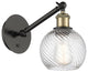 Innovations 317-1W-BAB-G1214-6 1-Light Sconce, Black Antique Brass