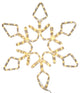 Vickerman 24" LED 130 Light Diamond Snowflake, Pure White