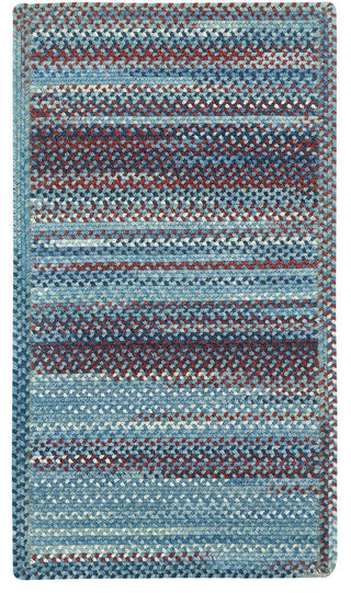 Kill Devil Hill Cross Sewn Braided Rectangle Rug, Blue, 3'x5'