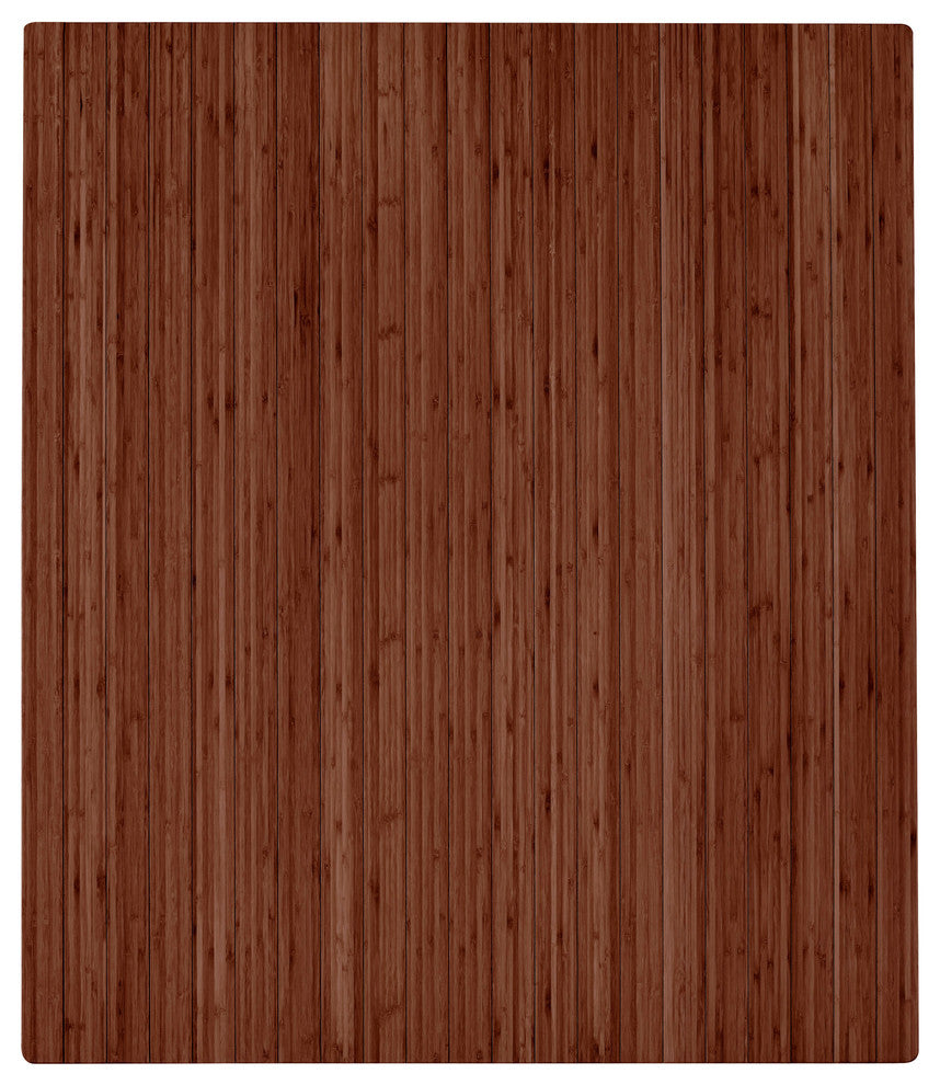 Dierdre Bamboo Roll-Up Chair Mat, 52"x48"