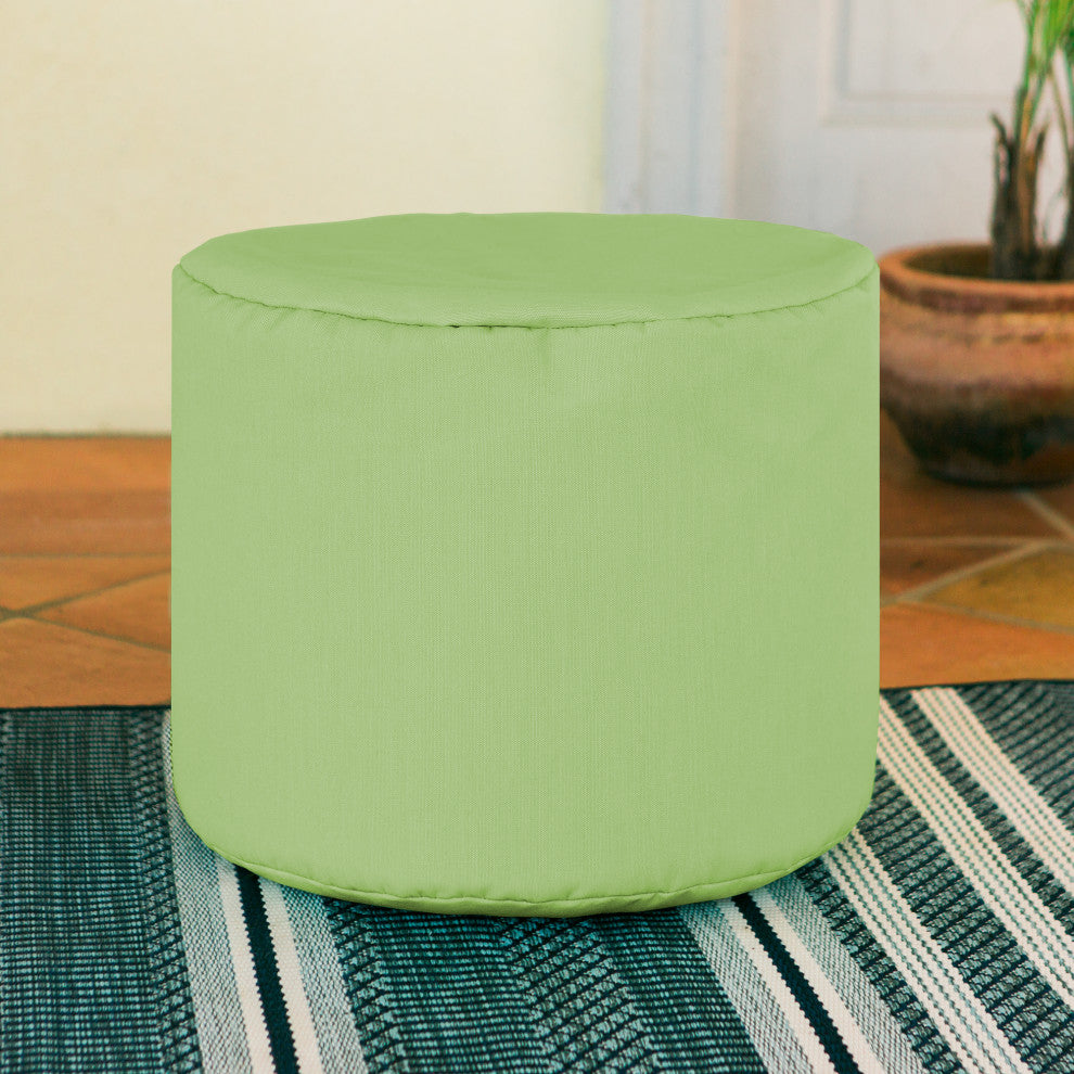 Sunbrella Outdoor Patio Bean Bag Pouf, Parrot