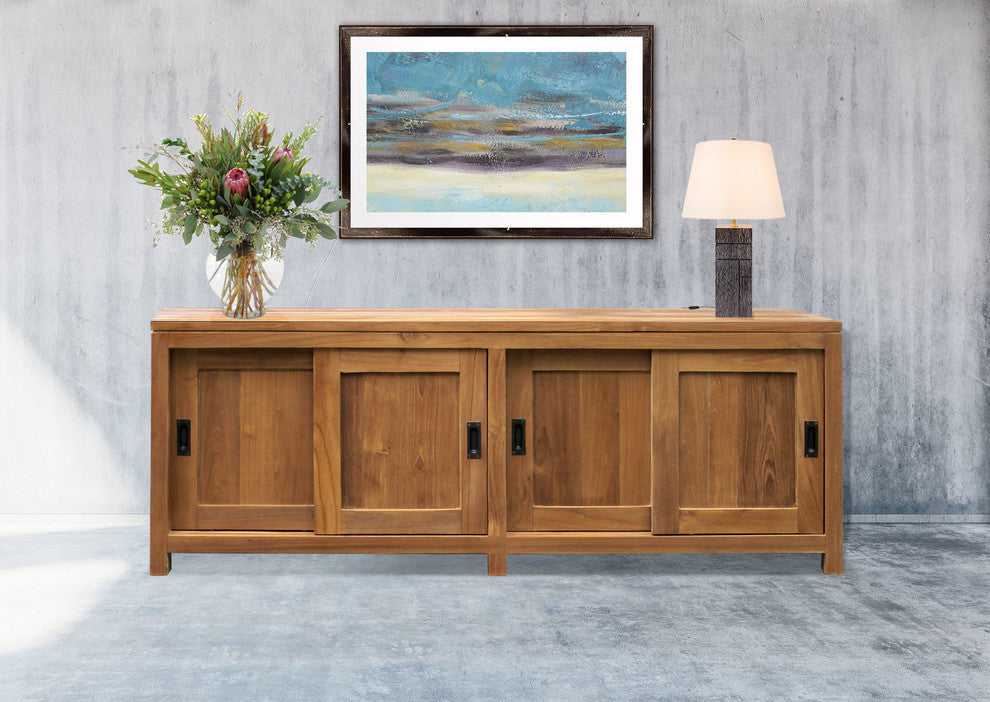 Teak Wood Venice Media Center