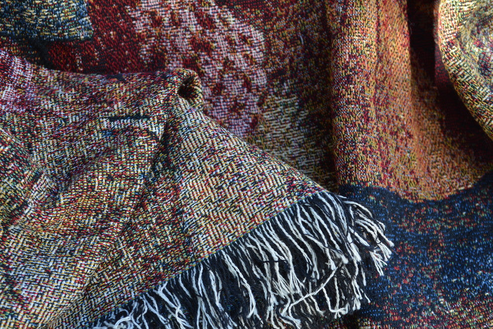 Tache Meanwhile In The West Woven Tapestry Throw Blanket, 50X60"