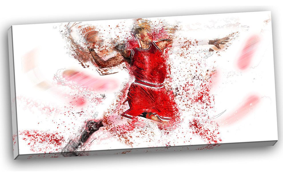 "Basketball Slam Dunk" Canvas Painting