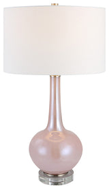 Uttermost Rosa Pink Glass Table Lamp