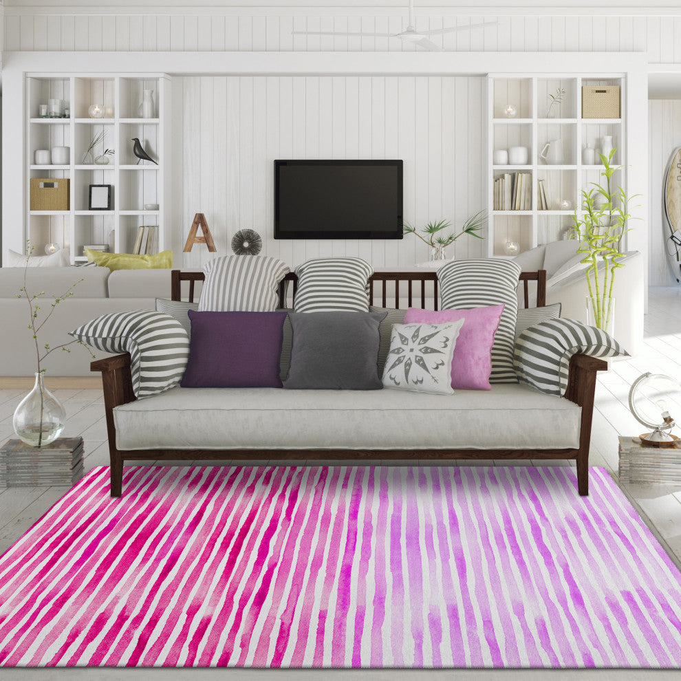Indoor/Outdoor Seabreeze SZ8 Blush Machine Washable 8' x 10' Rug
