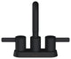 Amalfi Two Handle Centerset Lavatory Faucet Chrome, Satin Black