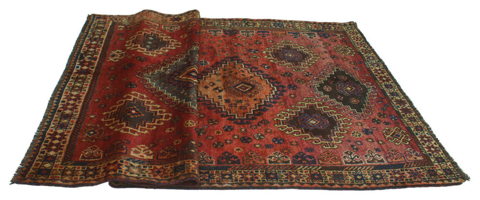 Fine Vintage Distressed Tatum Red Rug