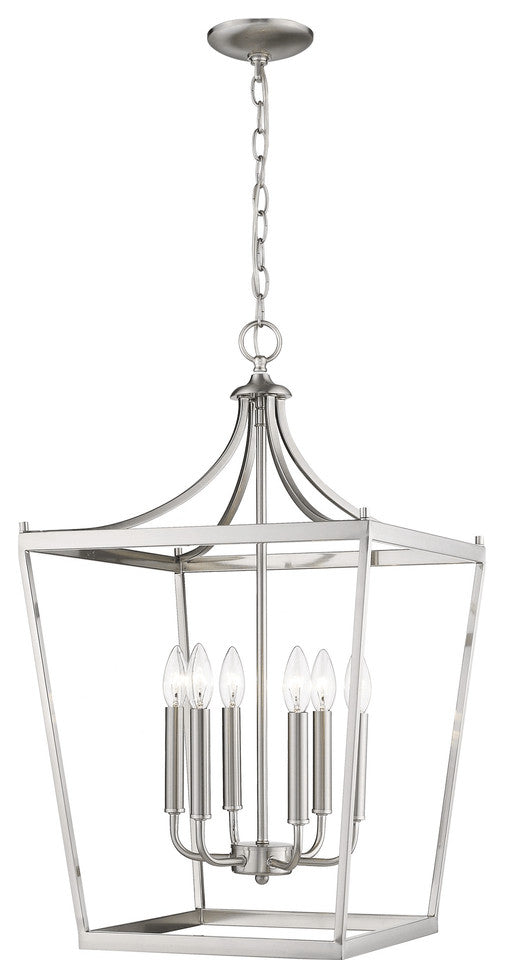 Kennedy 6-Light Satin Nickel Pendant