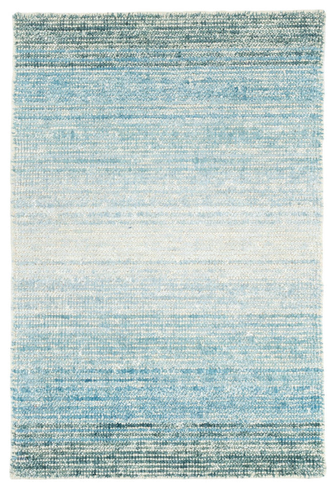Dash & Albert Sky Moon Handwoven Cotton/Viscose Rug, Blue, 3' x 5'