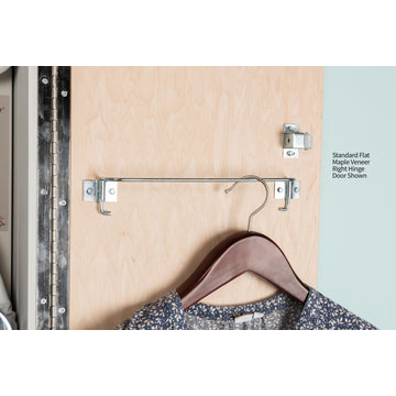 Universal Design Adjustable Swivel Electric Ironing Center, Raised White Door