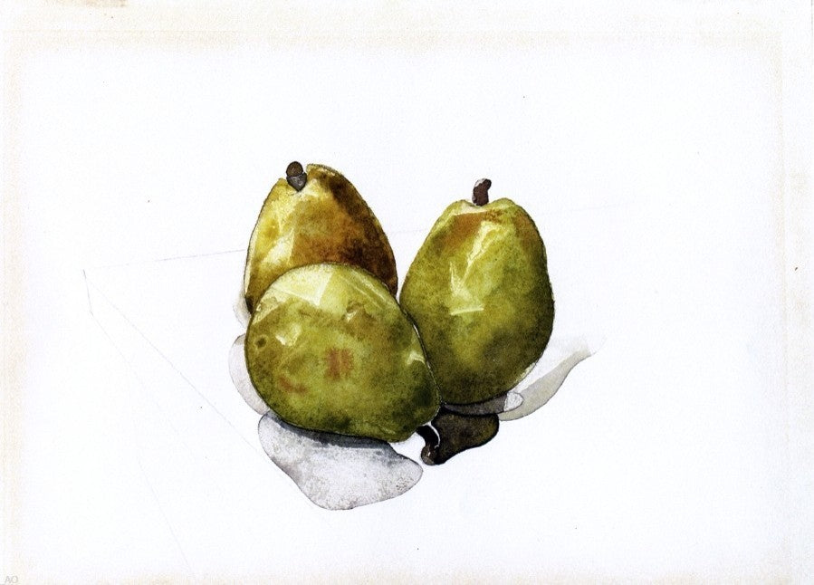 Charles Demuth Three Pears, 18"x27" Wall Decal