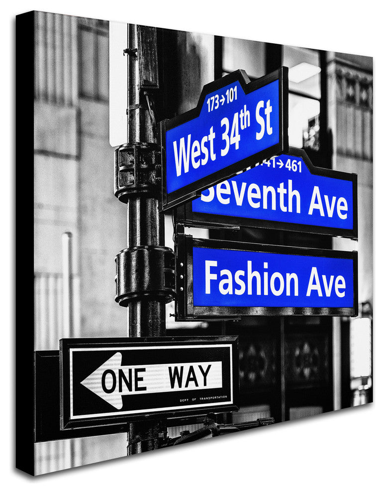 Philippe Hugonnard 'NYC Signs' Canvas Art, 18x18