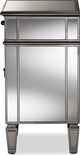 Claudia HollyWood Regency Glamour Style Mirrored Nightstand