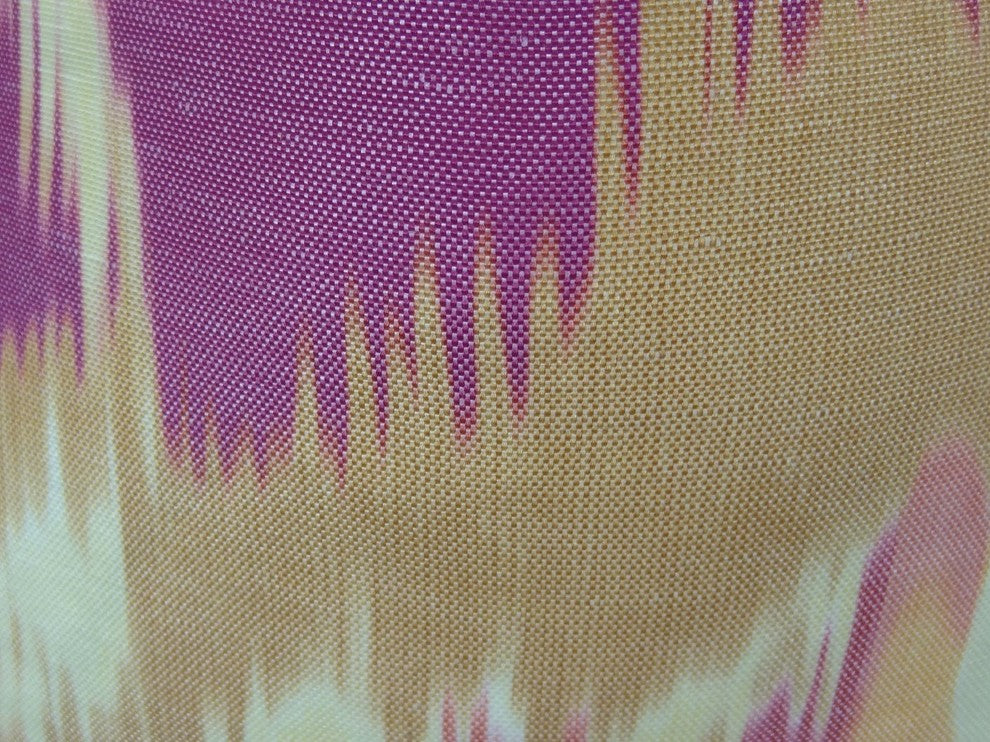 Electra Magenta Orange and Cream Handmade Luxury Pillow, 22"x22"