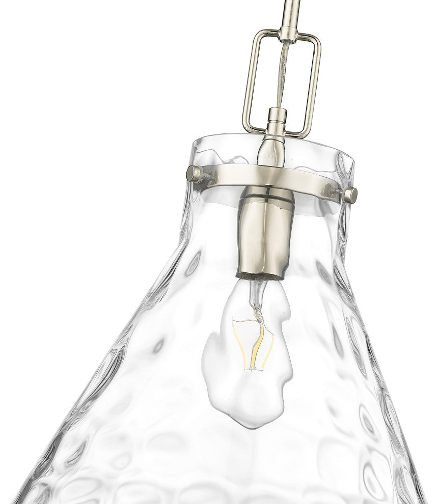 1 Light 14 in. Polished Nickel Pendant