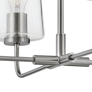 Lark Kline 9.75" Medium Single Tier Chandelier, Brushed Nickel