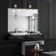 2 Light Black Wall Lights for Bedroom Industrial Wall Sconce Lighting GlassShade