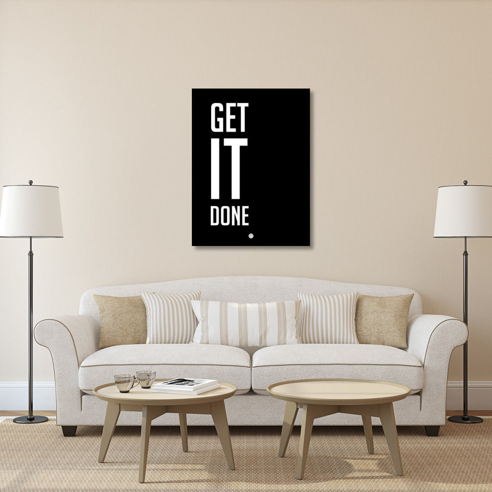 "Get It Done Poster Black" Fine Art Print