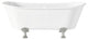 Cheviot Products Winchester Cast Iron Bathtub, White, Chrome