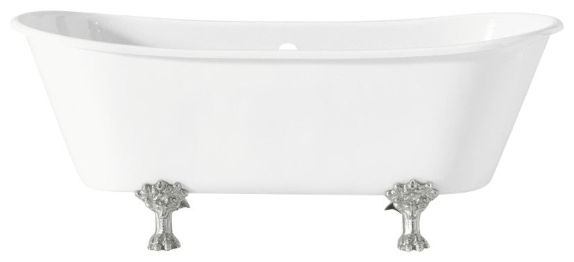 Cheviot Products Winchester Cast Iron Bathtub, White, Chrome