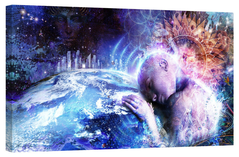 Epic Graffiti "A Prayer For The Earth" by Cameron Gray, Giclee Canvas, 20"x40"
