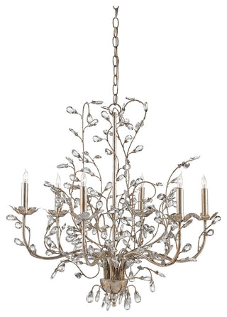 Crystal Bud Chandelier, Medium
