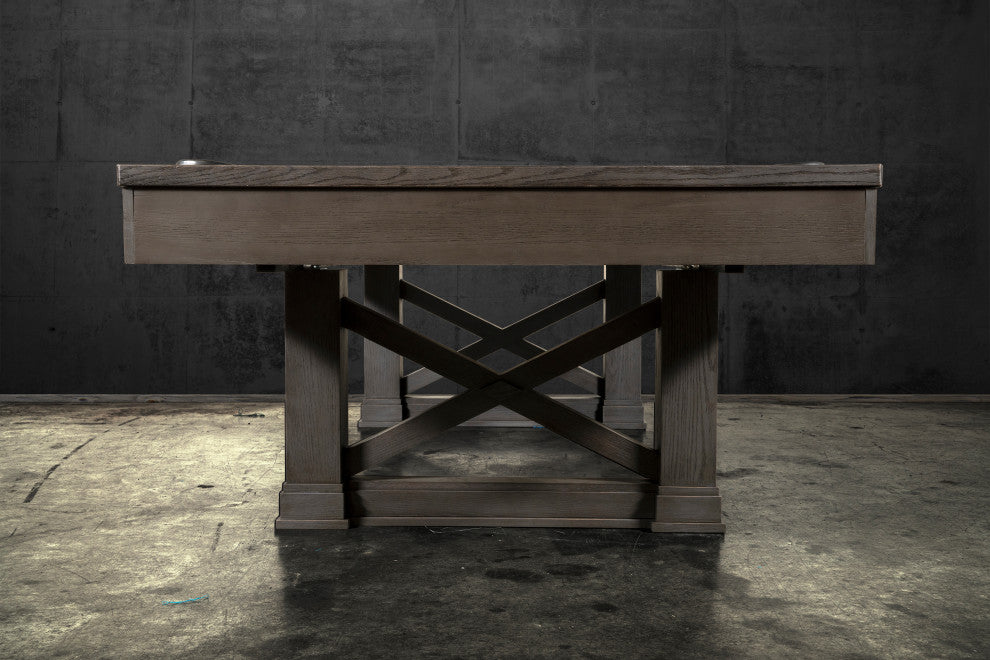 Nora 8' Slate Pool Table, Charcoal