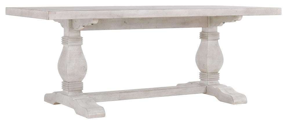 The Quincy Dining Table, 94", Nordic Ivory, French Country, Rectangle