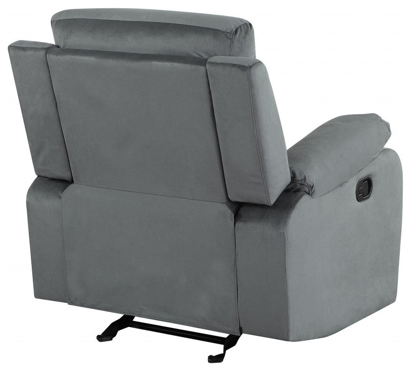 40" Modern Gray Fabric Chair