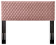 Headboard, King Size, Velvet, Pink, Modern Contemporary, Bedroom Master Suite