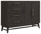 Bayside 4-Drawer Gentleman's Chest, Black