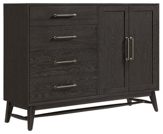 Bayside 4-Drawer Gentleman's Chest, Black