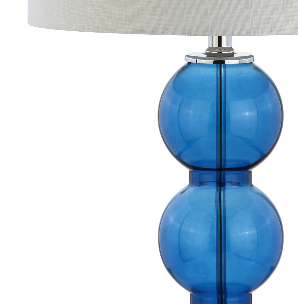 Bella 27" Glass Triple-Sphere Table Lamp, Set of 2