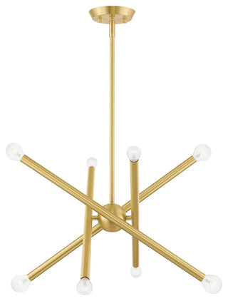 Livex Lighting Soho 8 Light Satin Brass Chandelier