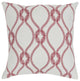 Surya Haylard HYD-001 22"x22" Pillow Cover, Bright Red/Cream
