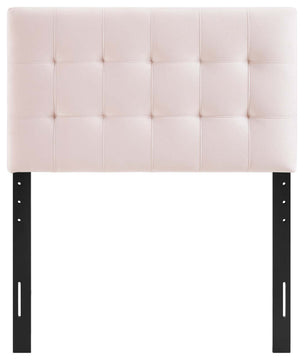 Pink Lily Biscuit Tufted Twin Performance Velvet Headboard