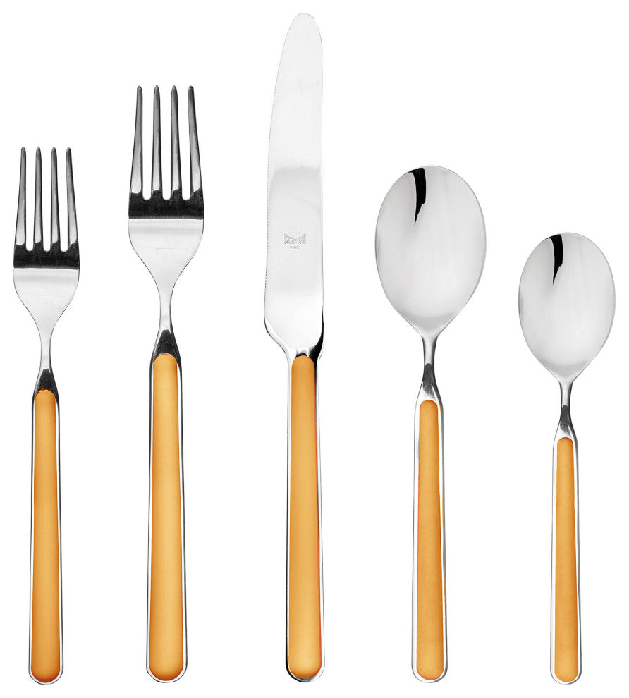 Fantasia Flatware, Orange, 5-Piece Set