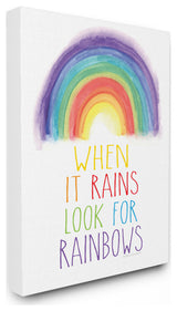 Stupell Industries Look for Rainbows, 24"x30", Canvas Wall Art