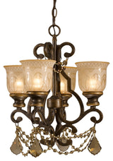 Crystorama Lighting Group 7504-GT-MWP Norwalk 4 Light 17"W - Bronze Umber