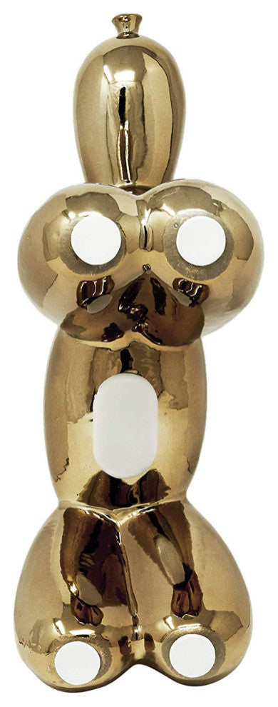 Interior Illusions Plus Bronze Ceramic Dog Piggy Bank - 12" tall