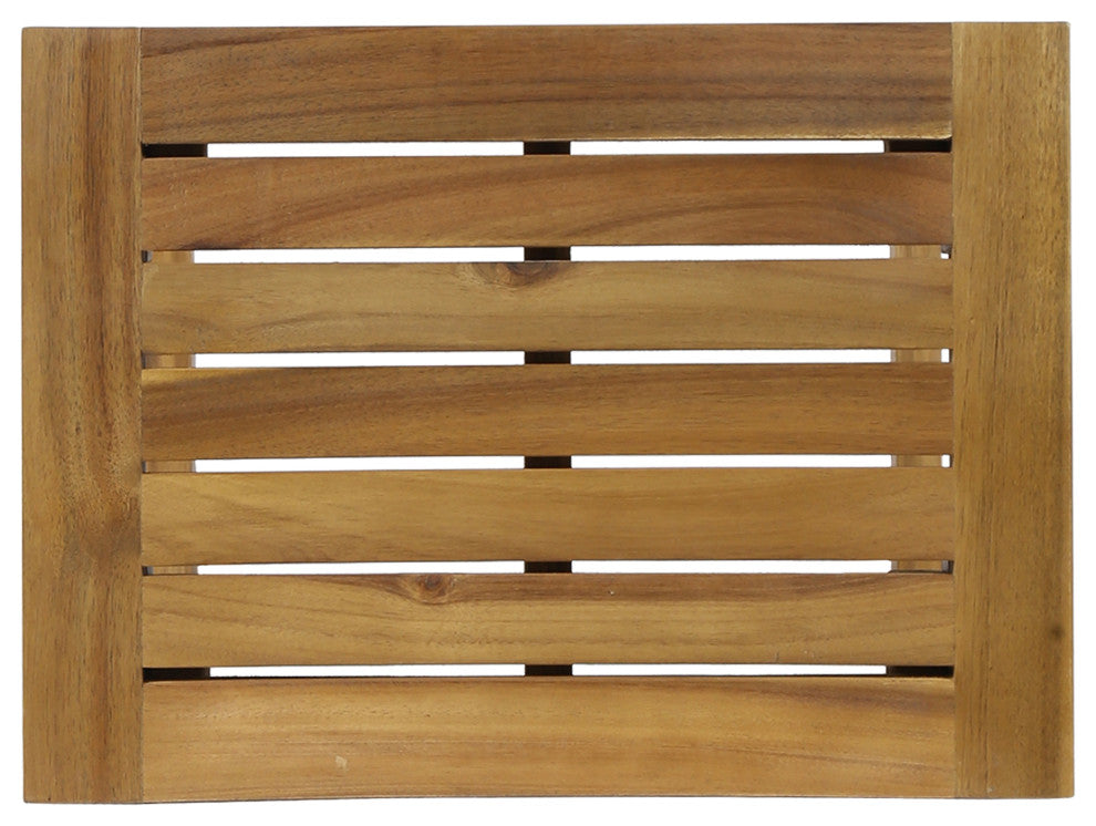 GDF Studio 3-Piece Cassie Outdoor Acacia Wood Balcony Bar Set, Natural Stained