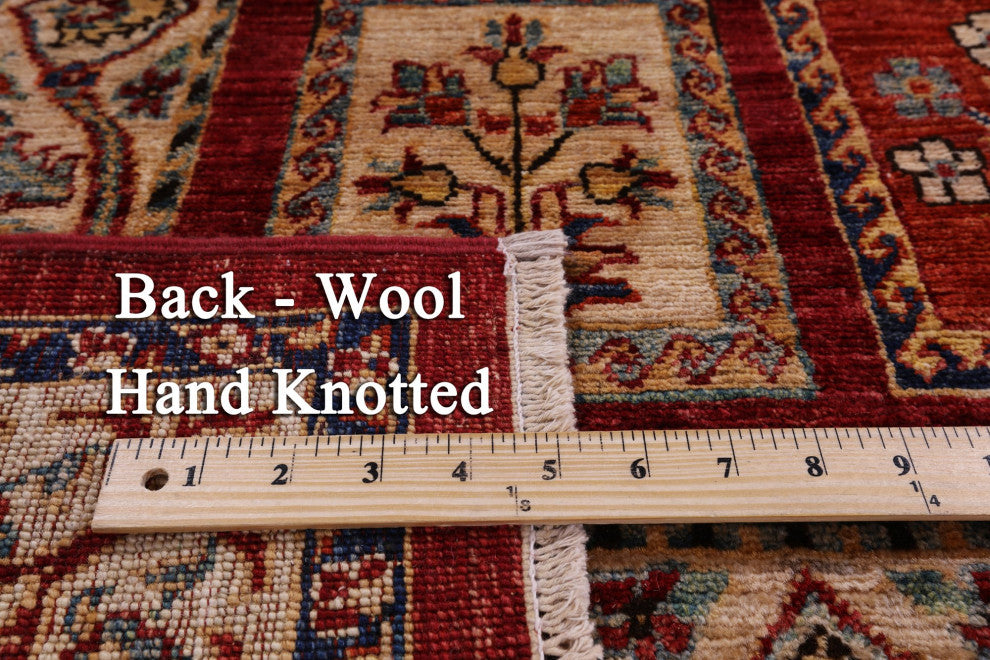 4' 10" X 7' 2" Persian Garden Design Hand-Knotted Wool Rug Q10666