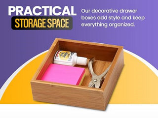 YBM Home Kitchen Drawer Organizer Storage Box 6 Pack, 10x14x2 Inch