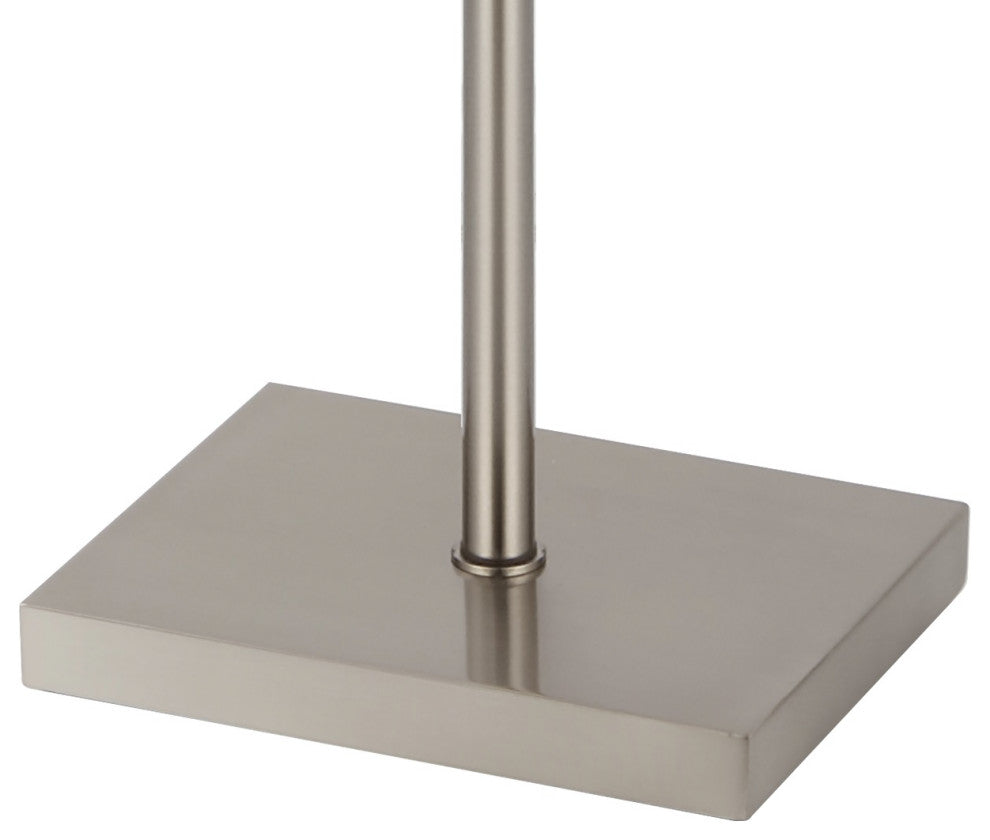 April Metal Modern Contemporary LED Floor Lamp, Nickel